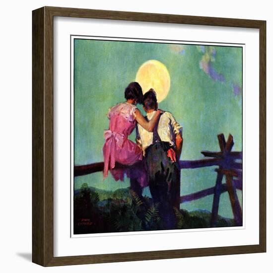 "Full Moon Romance,"October 1, 1934-Phil Lyford-Framed Giclee Print