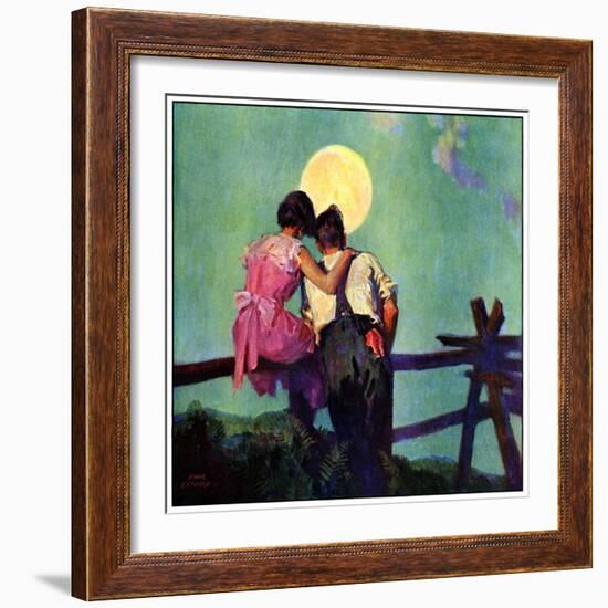 "Full Moon Romance,"October 1, 1934-Phil Lyford-Framed Giclee Print