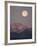 Full Moon Setting over Snow-Covered Magdelena Mountains at Socorro, New Mexico, USA-Larry Ditto-Framed Photographic Print