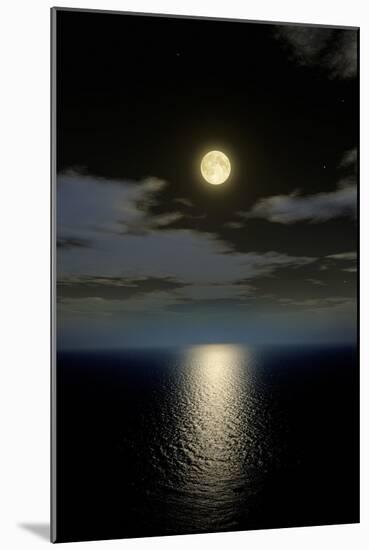 Full Moon Setting-Detlev Van Ravenswaay-Mounted Photographic Print