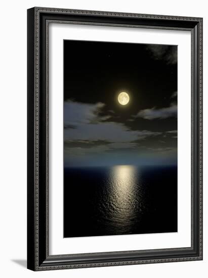 Full Moon Setting-Detlev Van Ravenswaay-Framed Photographic Print