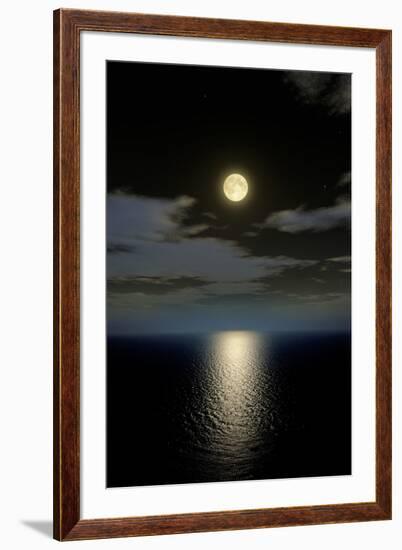 Full Moon Setting-Detlev Van Ravenswaay-Framed Photographic Print