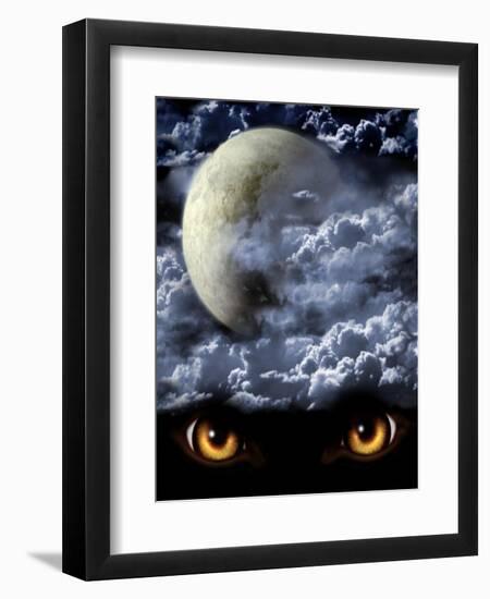 Full Moon-frenta-Framed Art Print