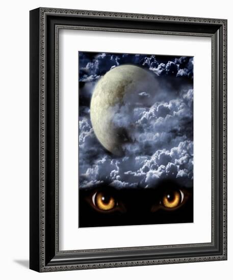 Full Moon-frenta-Framed Art Print