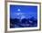 Full Moonrise over Cloudcroft Peaks, Glacier National Park, Montana, USA-Chuck Haney-Framed Photographic Print