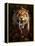 Full on View of a Saber-Toothed Tiger-null-Framed Stretched Canvas