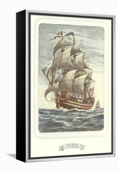 Full-Rigged Clipper Ship-null-Framed Stretched Canvas