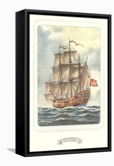 Full-Rigged Clipper Ship-null-Framed Stretched Canvas