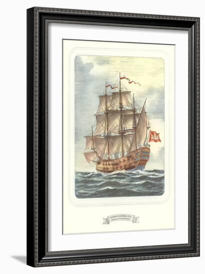 Full-Rigged Clipper Ship-null-Framed Art Print