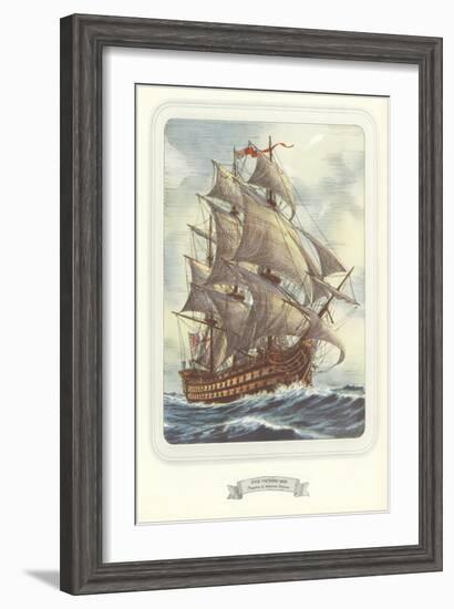 Full-Rigged Clipper Ship-null-Framed Art Print