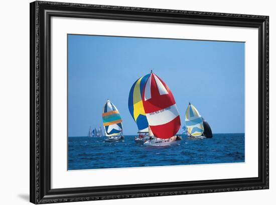 Full Sail Ahead-null-Framed Art Print