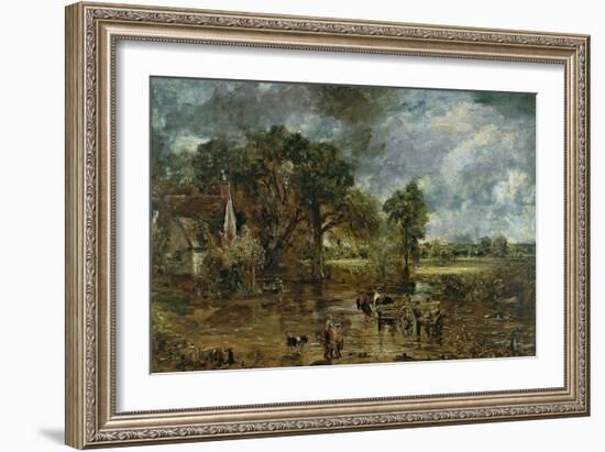 Full Scale Study for "The Hay Wain," circa 1821-John Constable-Framed Giclee Print