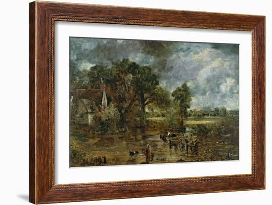 Full Scale Study for "The Hay Wain," circa 1821-John Constable-Framed Giclee Print