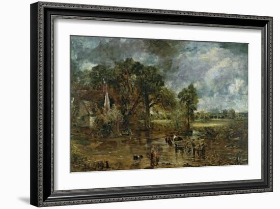Full Scale Study for "The Hay Wain," circa 1821-John Constable-Framed Giclee Print