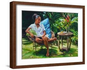 Full Stop! 2016 (oil on linen)-Colin Bootman-Framed Giclee Print