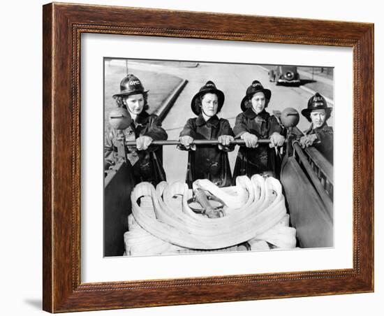 Full Time Fire-Women at Scott Field, Illinois-null-Framed Photo