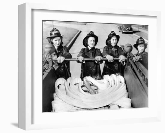 Full Time Fire-Women at Scott Field, Illinois-null-Framed Photo