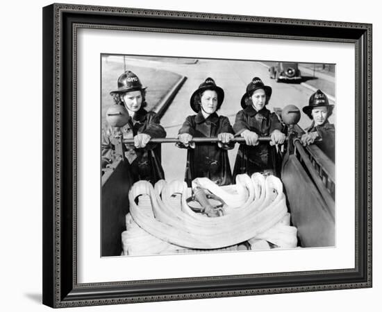 Full Time Fire-Women at Scott Field, Illinois-null-Framed Photo