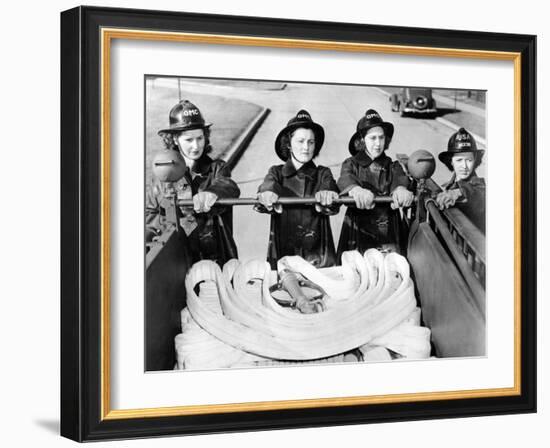 Full Time Fire-Women at Scott Field, Illinois-null-Framed Photo