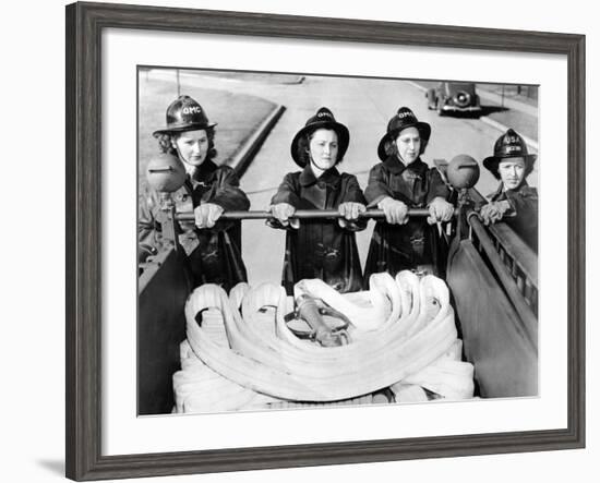 Full Time Fire-Women at Scott Field, Illinois-null-Framed Photo