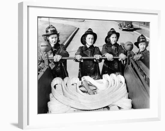 Full Time Fire-Women at Scott Field, Illinois-null-Framed Photo