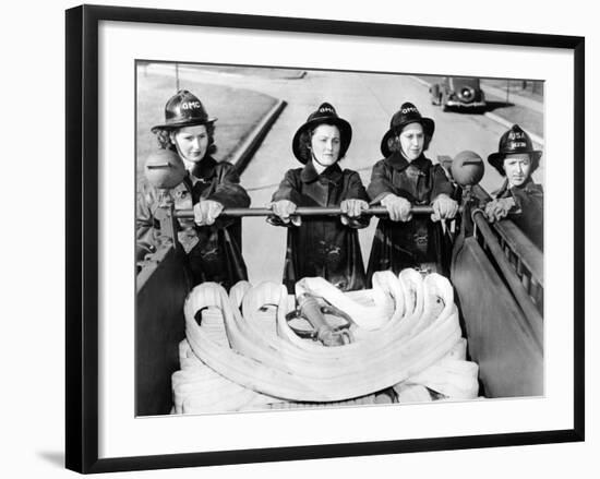 Full Time Fire-Women at Scott Field, Illinois-null-Framed Photo