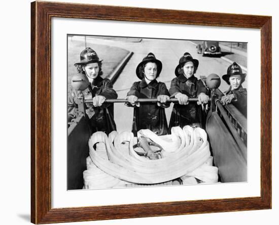 Full Time Fire-Women at Scott Field, Illinois-null-Framed Photo