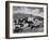 Full View Of City Mountains In Bkgd "Taos Pueblo National Historic Landmark New Mexico 1941"-Ansel Adams-Framed Art Print