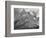 Full View Of Mountain "Going-To-The-Sun Mountain Glacier National Park" Montana. 1933-1942-Ansel Adams-Framed Premium Giclee Print