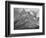 Full View Of Mountain "Going-To-The-Sun Mountain Glacier National Park" Montana. 1933-1942-Ansel Adams-Framed Premium Giclee Print