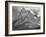 Full View Of Mountain "Going-To-The-Sun Mountain Glacier National Park" Montana. 1933-1942-Ansel Adams-Framed Art Print