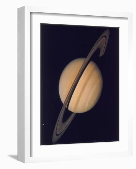 Full View of Saturn and Her Rings, 1980-null-Framed Giclee Print