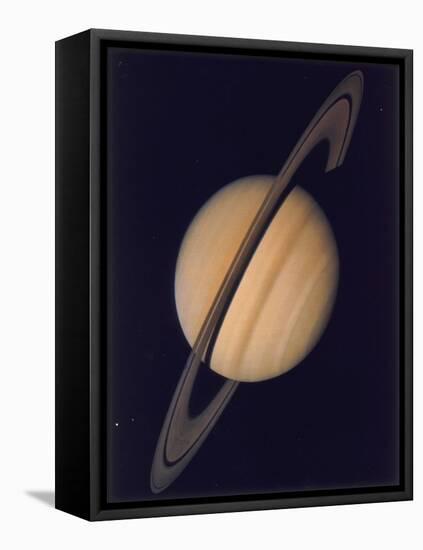 Full View of Saturn and Her Rings, 1980-null-Framed Premier Image Canvas