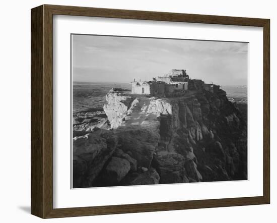 Full View Of The City On Top Of Mountain "Walpi Arizona 1941". 1941-Ansel Adams-Framed Art Print