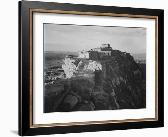 Full View Of The City On Top Of Mountain "Walpi Arizona 1941". 1941-Ansel Adams-Framed Art Print