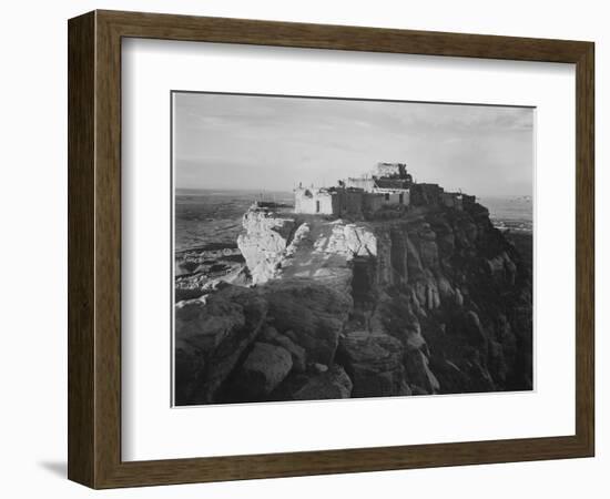 Full View Of The City On Top Of Mountain "Walpi Arizona 1941". 1941-Ansel Adams-Framed Art Print