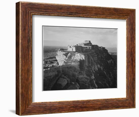 Full View Of The City On Top Of Mountain "Walpi Arizona 1941". 1941-Ansel Adams-Framed Art Print