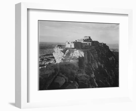 Full View Of The City On Top Of Mountain "Walpi Arizona 1941". 1941-Ansel Adams-Framed Art Print