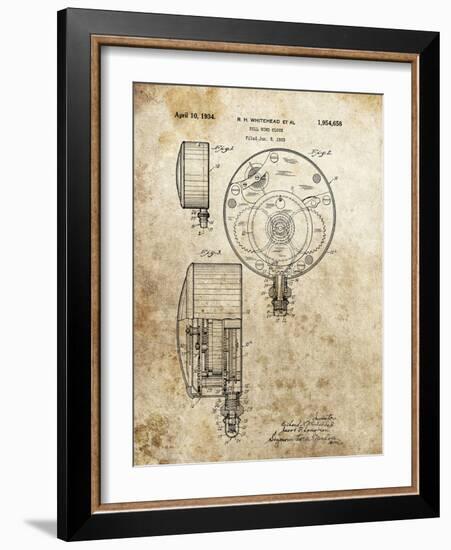 Full Wind Clock - 1933-Dan Sproul-Framed Art Print