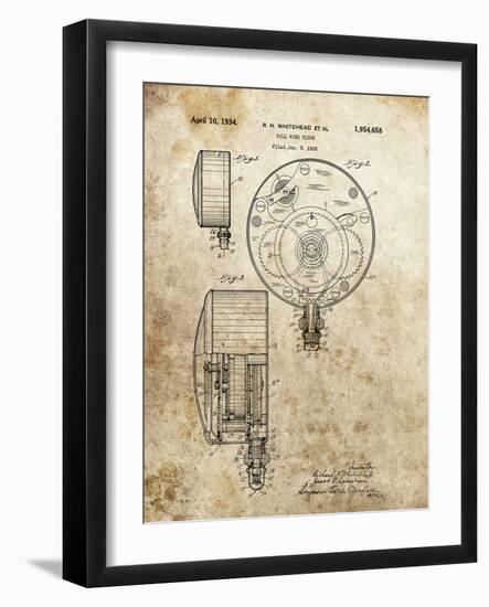 Full Wind Clock - 1933-Dan Sproul-Framed Art Print