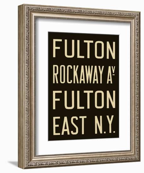 Fulton and Rockaway Avenue-null-Framed Art Print