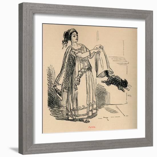 'Fulvia', 1852-John Leech-Framed Giclee Print