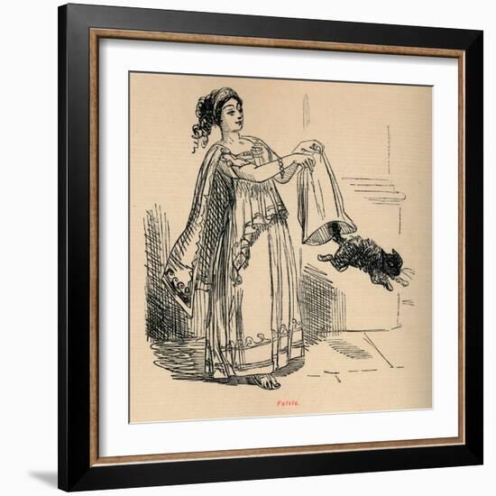 'Fulvia', 1852-John Leech-Framed Giclee Print