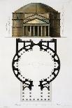 Ground and Facade: Pantheon, Rome, Le Costume Ancien et Moderne, c.1820-30-Fumagalli-Giclee Print