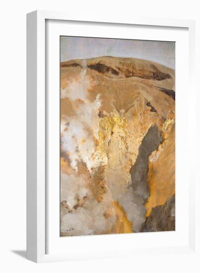 Fumarole of Mount Vesuvius, Circa 1871-Giuseppe De Nittis-Framed Giclee Print