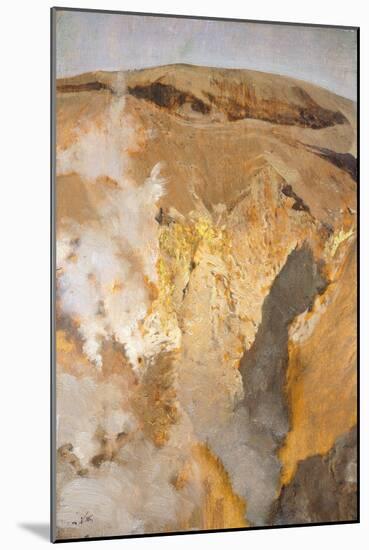 Fumarole of Mount Vesuvius, Circa 1871-Giuseppe De Nittis-Mounted Giclee Print