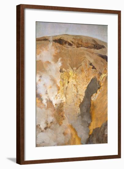 Fumarole of Mount Vesuvius, Circa 1871-Giuseppe De Nittis-Framed Giclee Print