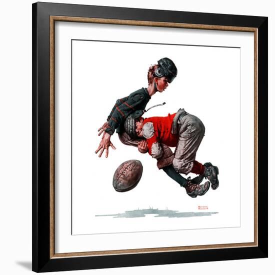 "Fumble" or "Tackled", November 21,1925-Norman Rockwell-Framed Premium Giclee Print