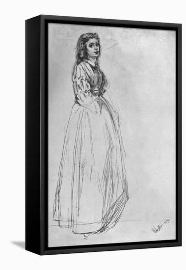 Fumette, Standing' 1859-James Abbott McNeill Whistler-Framed Premier Image Canvas