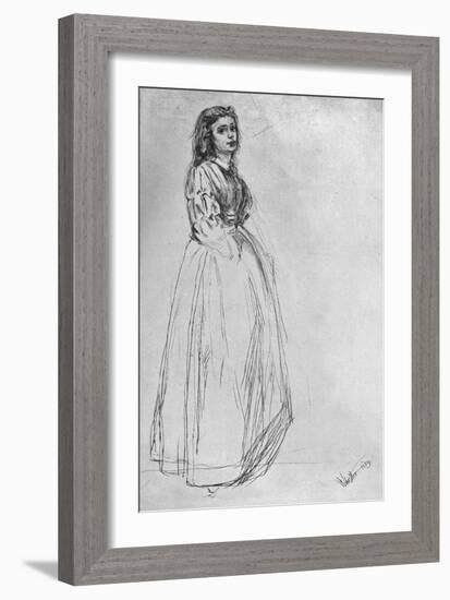 Fumette, Standing' 1859-James Abbott McNeill Whistler-Framed Giclee Print